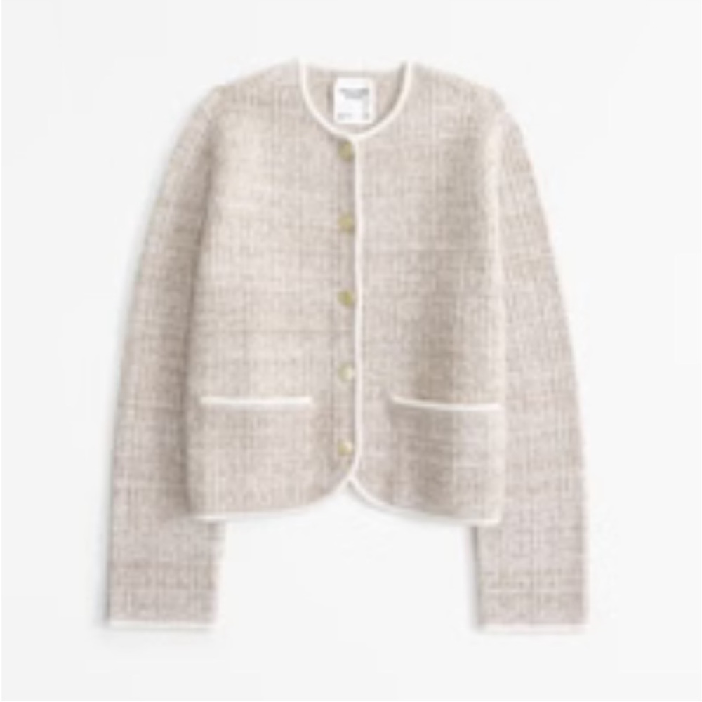 A&F Tweed Sweater Jacket